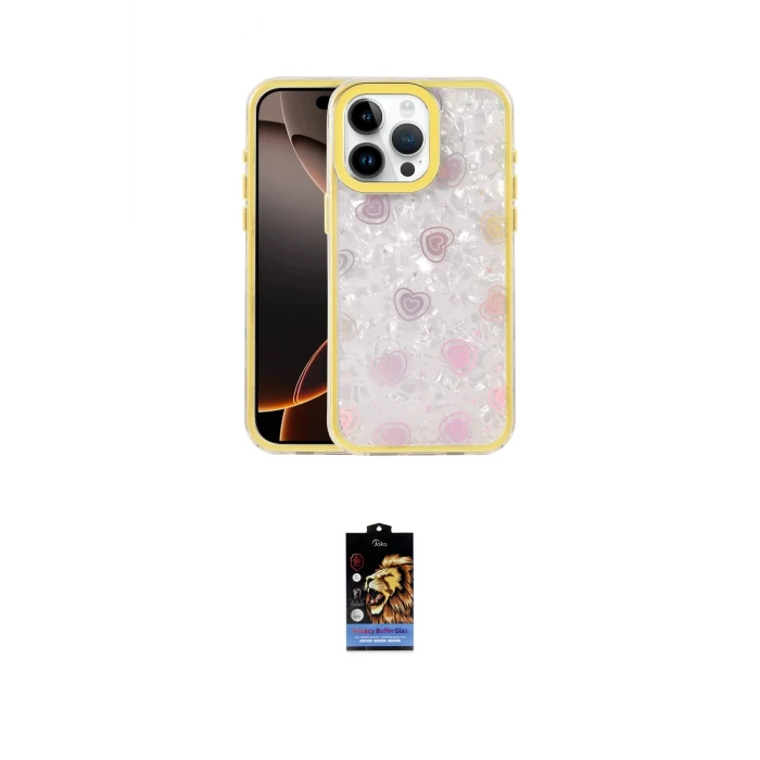 ieg™ iPhone 16 Pro Max Kılıf Odak Prime - Siyah Buffer Hayalet Cam Ekran Koruyucu