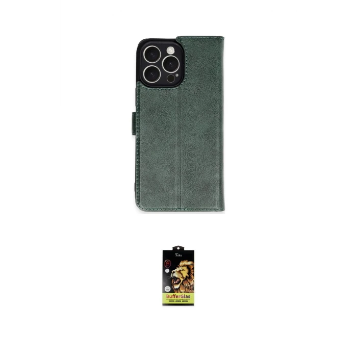 ieg™ iPhone 16 Pro Max Kılıf Siluet Işık Serisi - Siyah Buffer Cam Ekran Koruyucu