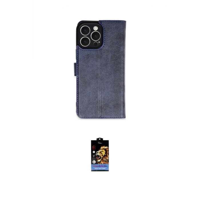 ieg™ iPhone 16 Pro Max Kılıf Siluet Işık Serisi - Siyah Buffer Hayalet Cam Ekran Koruyucu