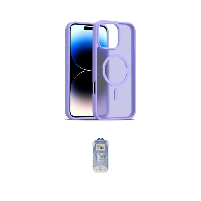 ieg™ iPhone 16 Pro Max Kılıf Siluet Minimal Prime - Siyah Joko Magic 5D Cam