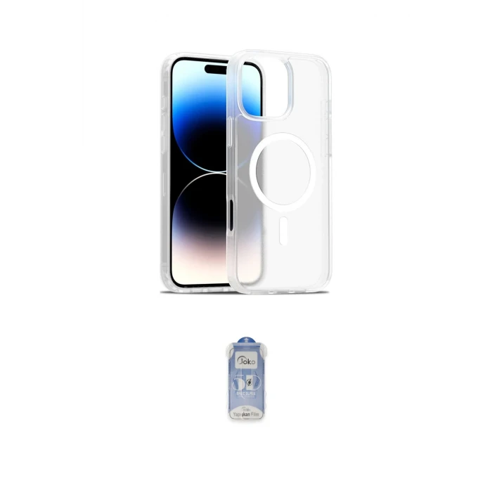 ieg™ iPhone 16 Pro Max Kılıf Siluet Minimal Prime - Siyah Joko Magic 5D Cam