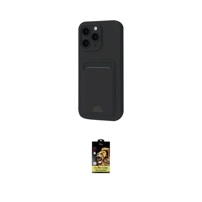 ieg™ iPhone 16 Pro Max Kılıf Vadi Çizgi Prime - Siyah Buffer Cam Ekran Koruyucu