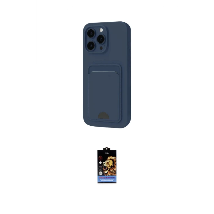 ieg™ iPhone 16 Pro Max Kılıf Vadi Çizgi Prime - Siyah Buffer Hayalet Cam Ekran Koruyucu