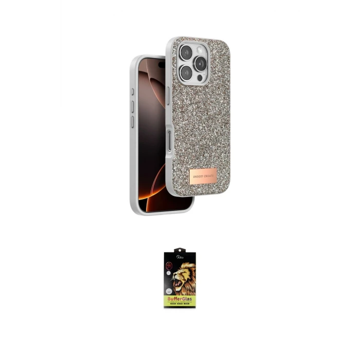 ieg™ iPhone 16 Pro Max Kılıf Vadi Klasik Serisi - Siyah Buffer Cam Ekran Koruyucu