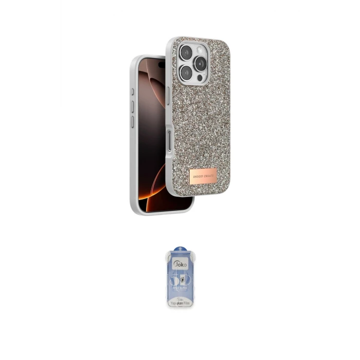 ieg™ iPhone 16 Pro Max Kılıf Vadi Klasik Serisi - Siyah Joko Magic 5D Cam