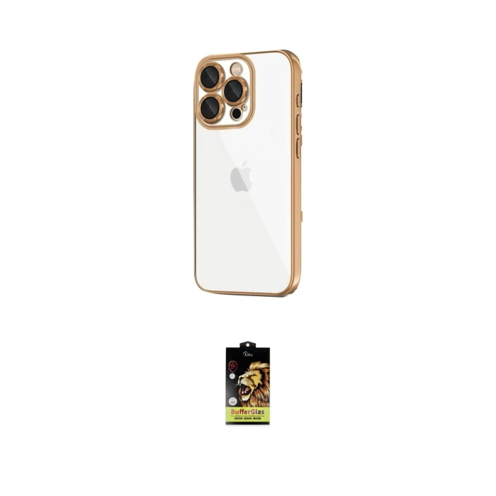 ieg™ iPhone 16 Pro Max Kılıf Vadi Minimal - Siyah Buffer Cam Ekran Koruyucu