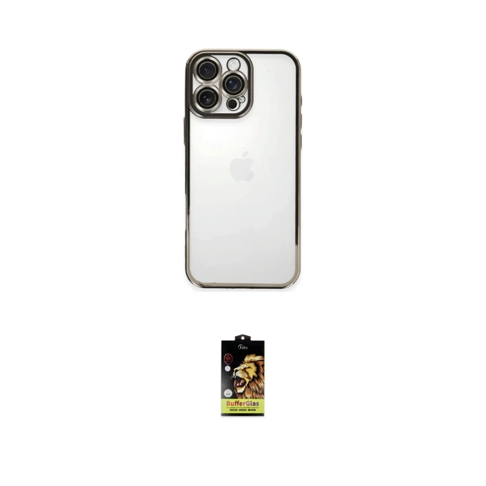 ieg™ iPhone 16 Pro Max Kılıf Vadi Minimal - Siyah Buffer Cam Ekran Koruyucu