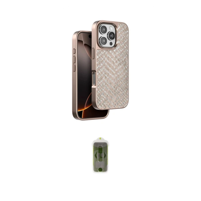 ieg™ iPhone 16 Pro Max Kılıf Vadi Özel Seri - Siyah Joko Magic 5D Hayalet Cam