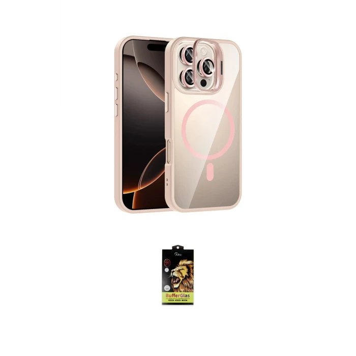 ieg™ iPhone 16 Pro Max Kılıf Yadigar Asil Koleksiyonu - Siyah Buffer Cam Ekran Koruyucu