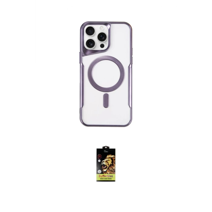 ieg™ iPhone 16 Pro Max Kılıf Yadigar Klasik Özel Seri - Siyah Buffer Cam Ekran Koruyucu