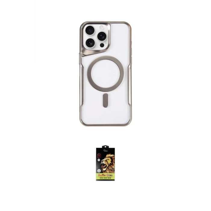 ieg™ iPhone 16 Pro Max Kılıf Yadigar Klasik Özel Seri - Siyah Buffer Cam Ekran Koruyucu