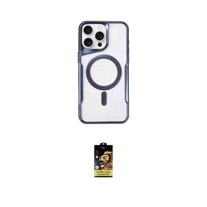 ieg™ iPhone 16 Pro Max Kılıf Yadigar Klasik Özel Seri - Siyah Buffer Cam Ekran Koruyucu