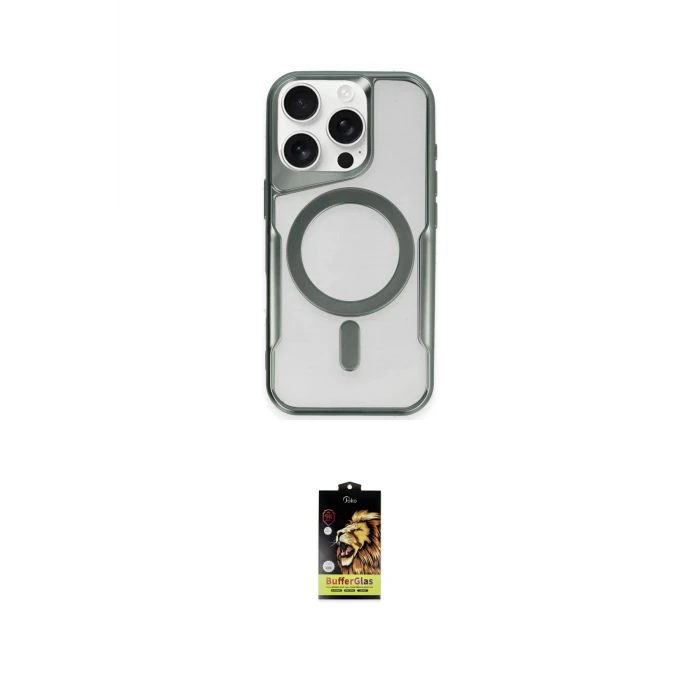 ieg™ iPhone 16 Pro Max Kılıf Yadigar Klasik Özel Seri - Siyah Buffer Cam Ekran Koruyucu