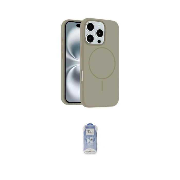 ieg™ iPhone 16 Pro Max Kılıf Yankı Form Serisi - Siyah Joko Magic 5D Cam
