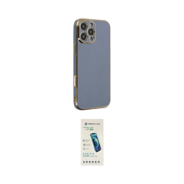 ieg™ iPhone 16 Pro Max Kılıf Yankı Serisi - Şeffaf Pasifik Cam Ekran Koruyucu