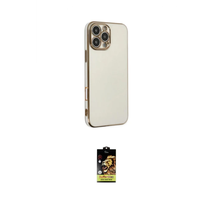 ieg™ iPhone 16 Pro Max Kılıf Yankı Serisi - Siyah Buffer Cam Ekran Koruyucu