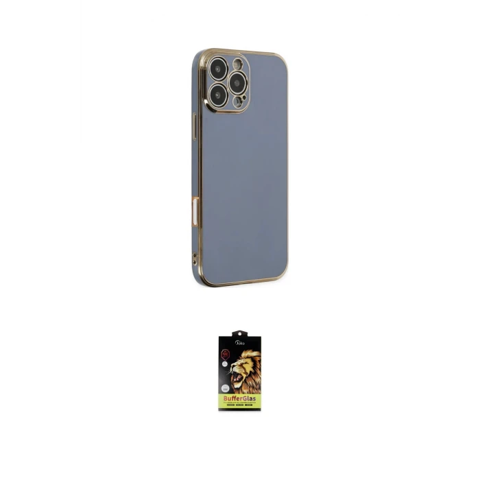 ieg™ iPhone 16 Pro Max Kılıf Yankı Serisi - Siyah Buffer Cam Ekran Koruyucu