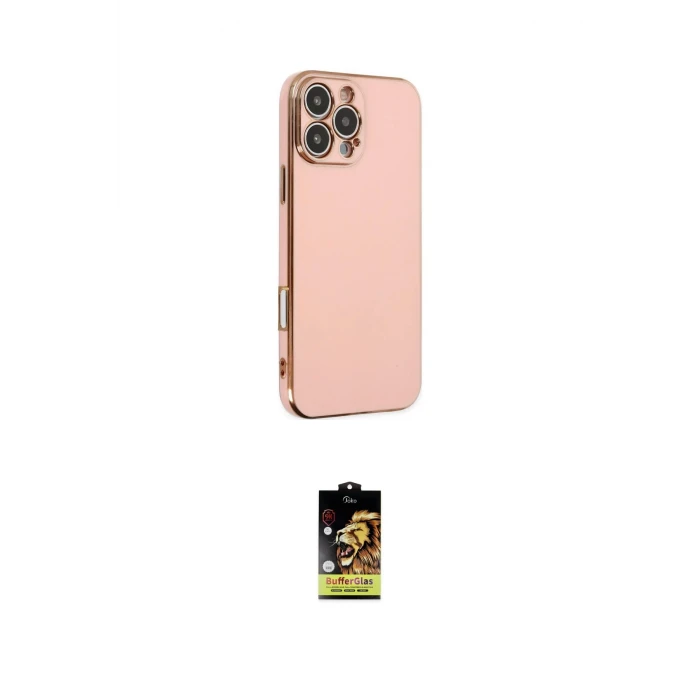 ieg™ iPhone 16 Pro Max Kılıf Yankı Serisi - Siyah Buffer Cam Ekran Koruyucu