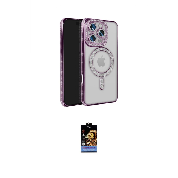 ieg™ iPhone 16 Pro Max Kılıf Zirve Doku Prime - Siyah Buffer Hayalet Cam Ekran Koruyucu