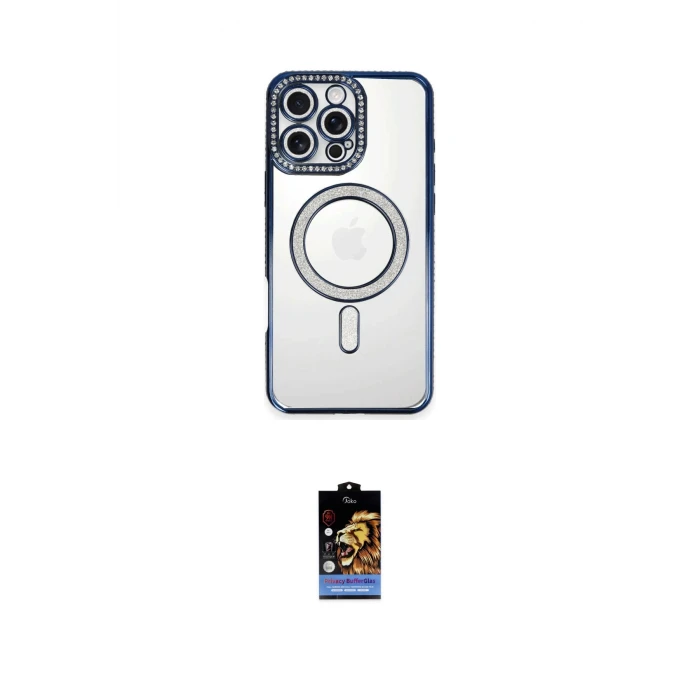 ieg™ iPhone 16 Pro Max Kılıf Zirve Doku Prime - Siyah Buffer Hayalet Cam Ekran Koruyucu