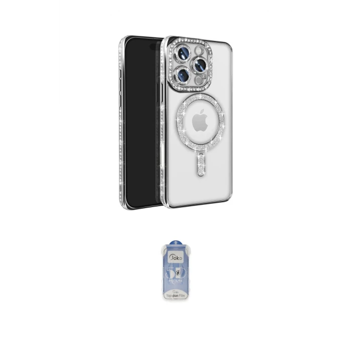 ieg™ iPhone 16 Pro Max Kılıf Zirve Doku Prime - Siyah Joko Magic 5D Cam