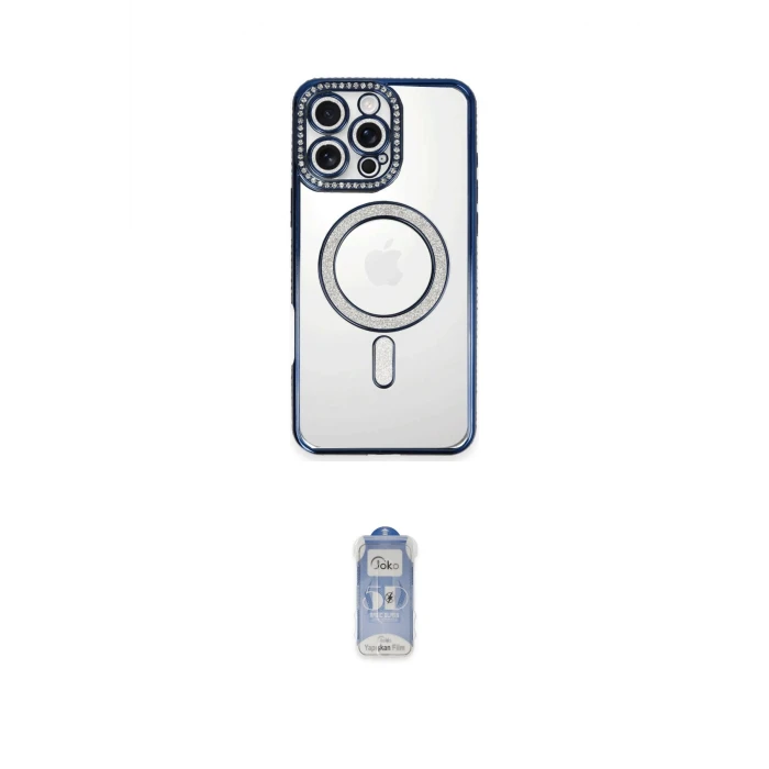 ieg™ iPhone 16 Pro Max Kılıf Zirve Doku Prime - Siyah Joko Magic 5D Cam