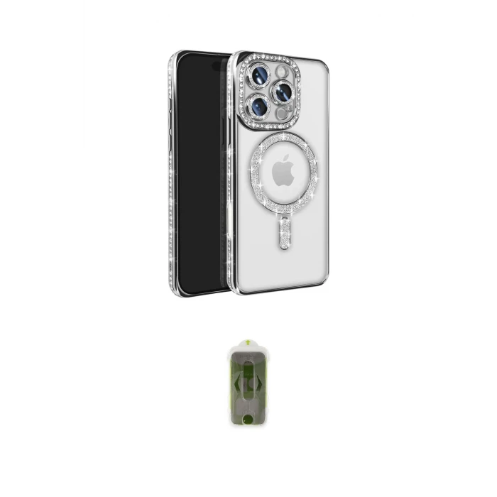 ieg™ iPhone 16 Pro Max Kılıf Zirve Doku Prime - Siyah Joko Magic 5D Hayalet Cam