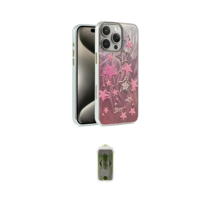 ieg™ iPhone 16 Pro Max Kılıf Zirve Modern Prime - Siyah Joko Magic 5D Hayalet Cam