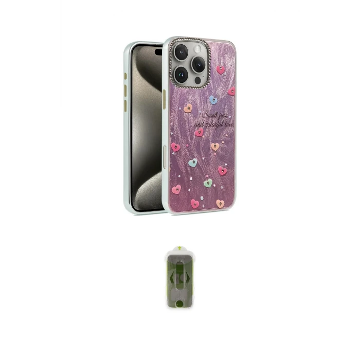 ieg™ iPhone 16 Pro Max Kılıf Zirve Modern Prime - Siyah Joko Magic 5D Hayalet Cam