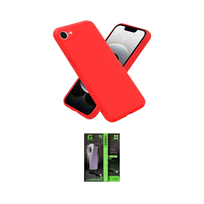 ieg™ iPhone 16E Kılıf Ahenk Serisi - Şeffaf 360 Full Body Arka Koruyucu