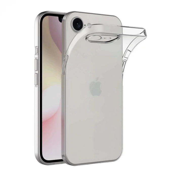 ieg™  iPhone 16E Kılıf Lüx Şeffaf Silikon