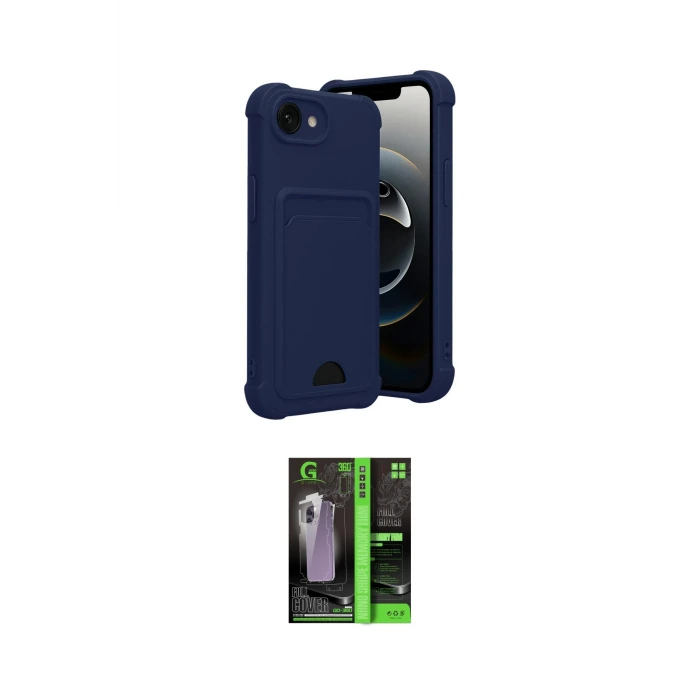 ieg™ iPhone 16E Kılıf Vadi Çizgi Prime - Şeffaf 360 Full Body Arka Koruyucu