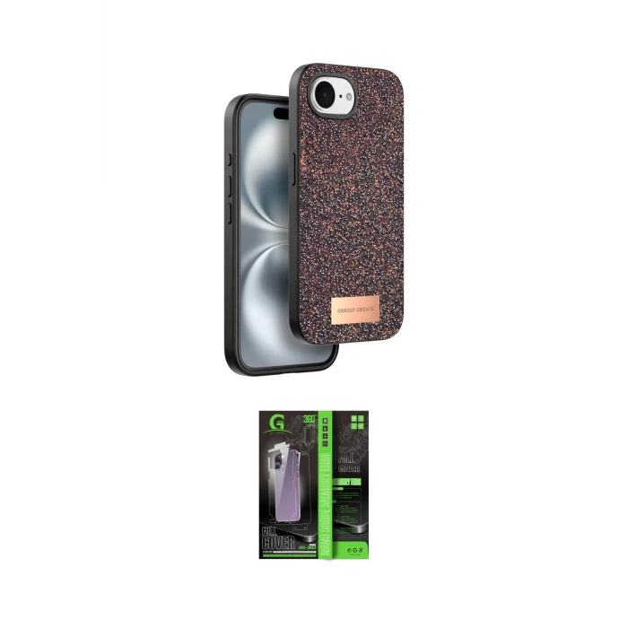 ieg™ iPhone 16E Kılıf Vadi Klasik Serisi - Şeffaf 360 Full Body Arka Koruyucu