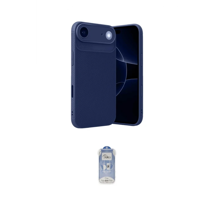 ieg™ iPhone 17 Air Kılıf Eksen Form Prime - Siyah Joko Magic 5D Cam