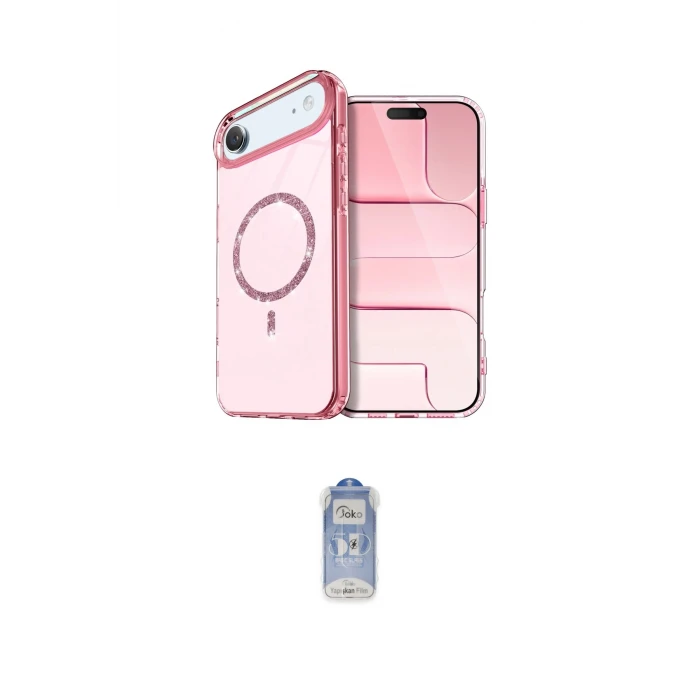 ieg™ iPhone 17 Air Kılıf Kıvılcım Form Prime - Siyah Joko Magic 5D Cam