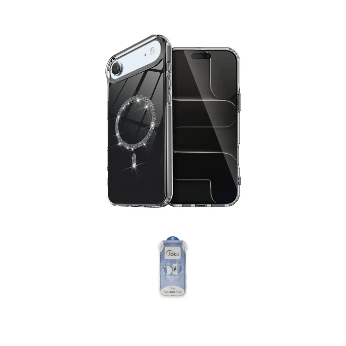 ieg™ iPhone 17 Air Kılıf Kıvılcım Form Prime - Siyah Joko Magic 5D Cam