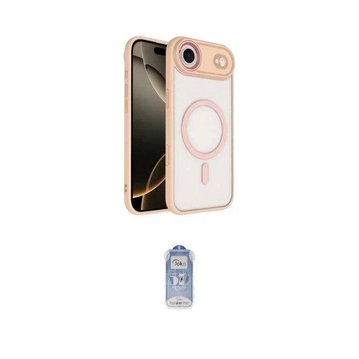 ieg™ iPhone 17 Air Kılıf Kıvılcım Prime - Siyah Joko Magic 5D Cam