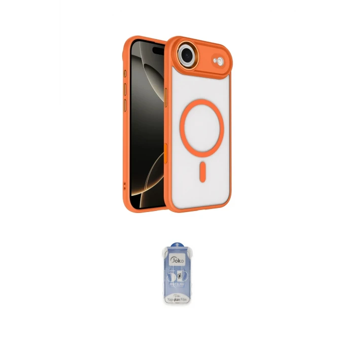 ieg™ iPhone 17 Air Kılıf Kıvılcım Prime - Siyah Joko Magic 5D Cam