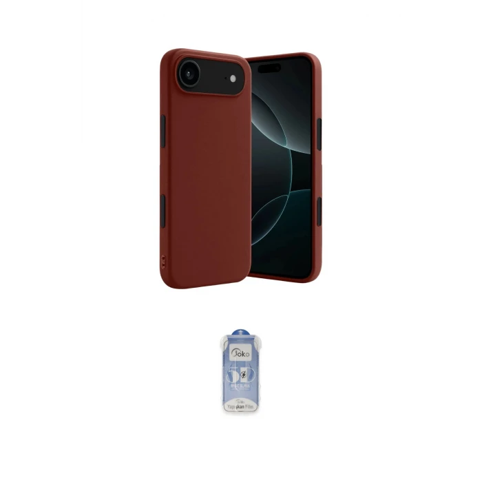 ieg™ iPhone 17 Air Kılıf Kozmos Yansıma Özel Seri - Siyah Joko Magic 5D Cam