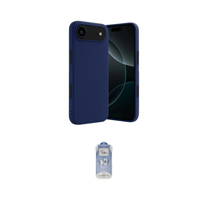 ieg™ iPhone 17 Air Kılıf Kozmos Yansıma Özel Seri - Siyah Joko Magic 5D Cam