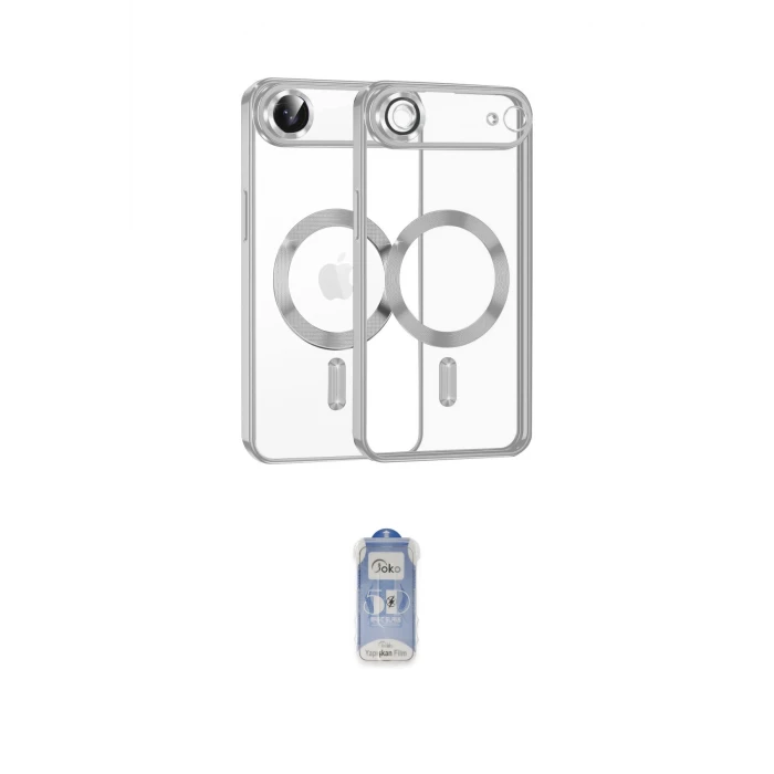 ieg™ iPhone 17 Air Kılıf Nova Işık Özel Seri - Siyah Joko Magic 5D Cam