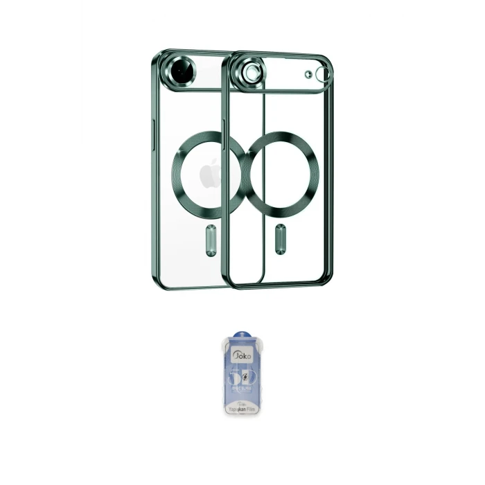 ieg™ iPhone 17 Air Kılıf Nova Işık Özel Seri - Siyah Joko Magic 5D Cam