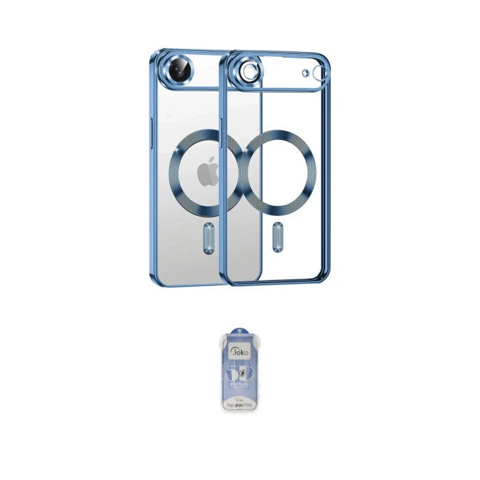 ieg™ iPhone 17 Air Kılıf Nova Işık Özel Seri - Siyah Joko Magic 5D Cam