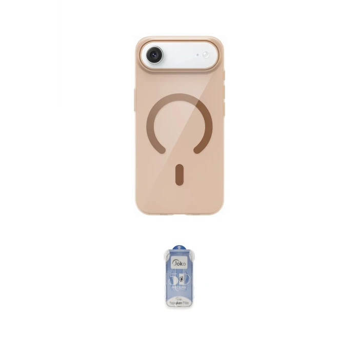 ieg™ iPhone 17 Air Kılıf Pusula Form Özel Seri - Siyah Joko Magic 5D Cam
