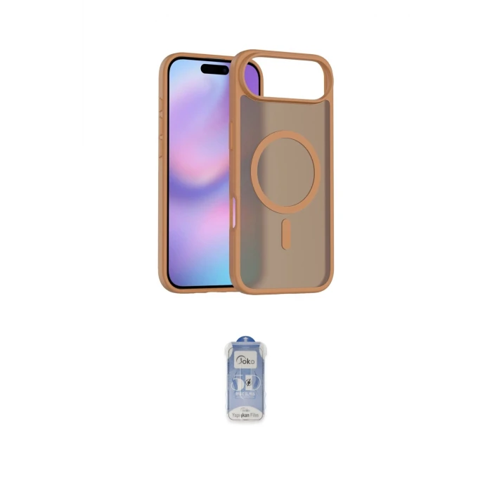 ieg™ iPhone 17 Air Kılıf Siluet Minimal Prime - Siyah Joko Magic 5D Cam