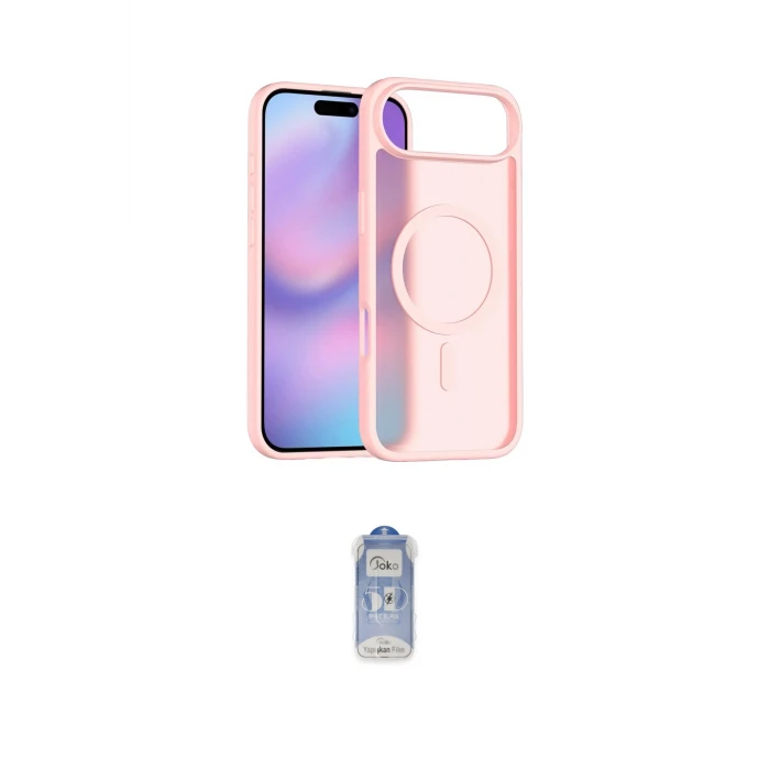 ieg™ iPhone 17 Air Kılıf Siluet Minimal Prime - Siyah Joko Magic 5D Cam