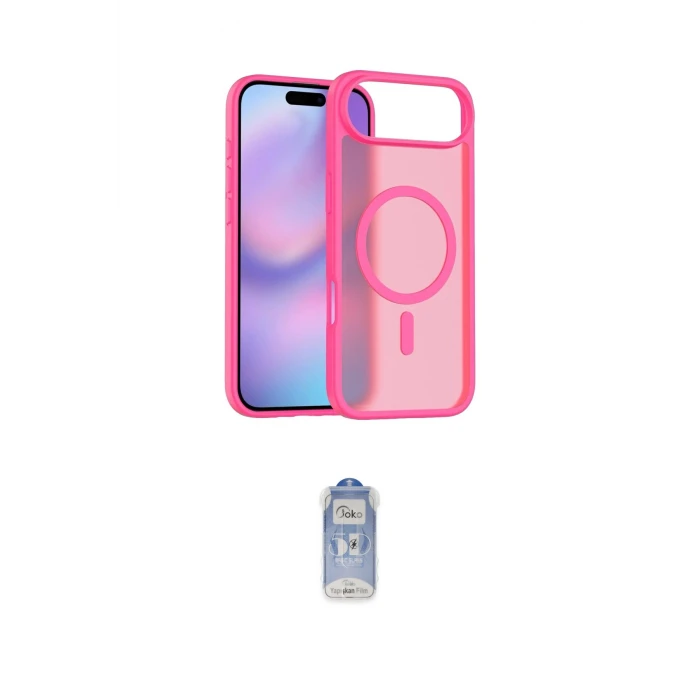 ieg™ iPhone 17 Air Kılıf Siluet Minimal Prime - Siyah Joko Magic 5D Cam