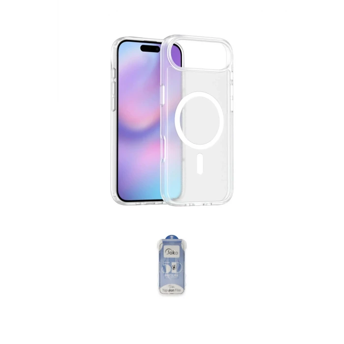 ieg™ iPhone 17 Air Kılıf Siluet Minimal Prime - Siyah Joko Magic 5D Cam