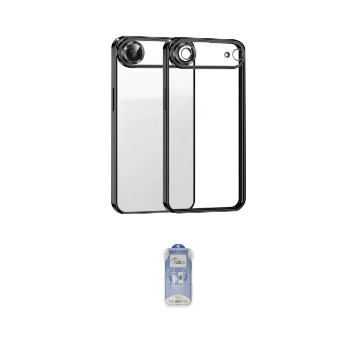 ieg™ iPhone 17 Air Kılıf Vadi Minimal - Siyah Joko Magic 5D Cam
