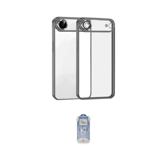 ieg™ iPhone 17 Air Kılıf Vadi Minimal - Siyah Joko Magic 5D Cam